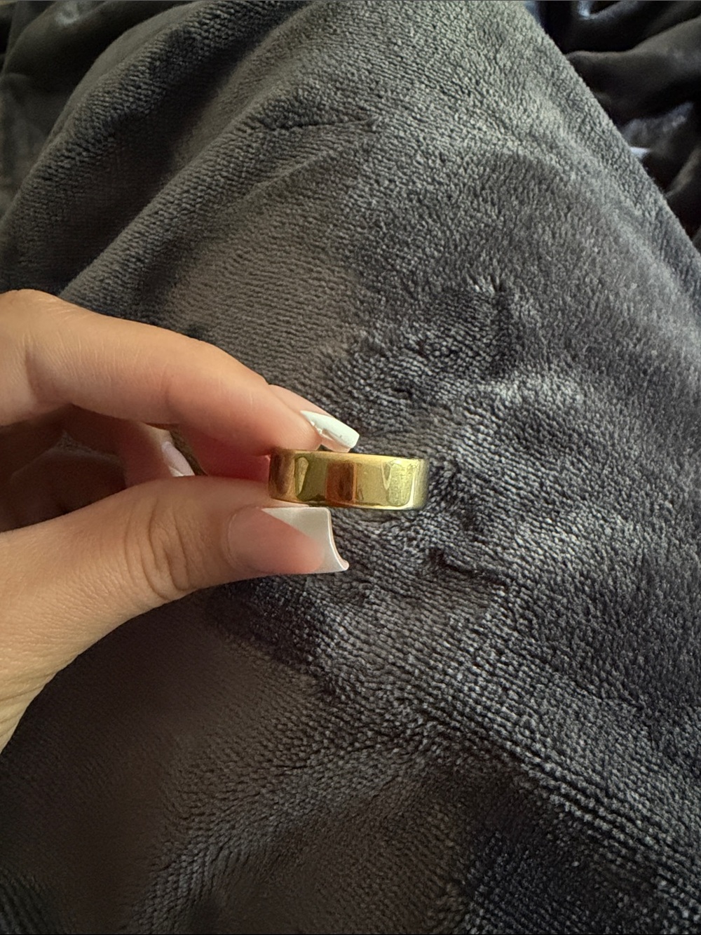 Oura Polished Gold Wide Dome Ring